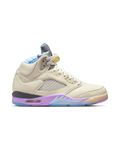 DJ Khaled x Air Jordan 5 Retro 'We The Best - Sail' på hvit bakgrunn, peker mot høyre