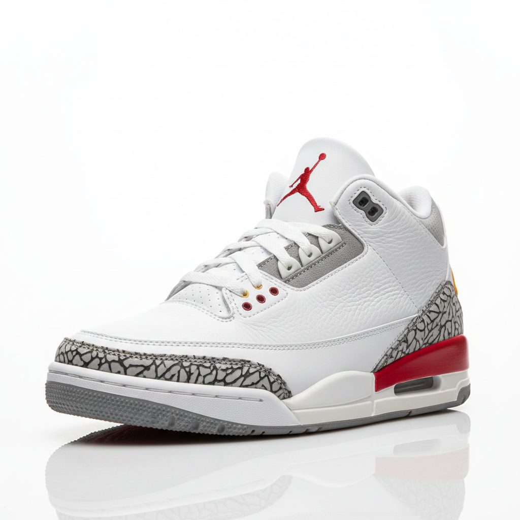 Jordan 3 Cardinal Red