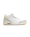 Jordan 3 Retro Craft Ivory på hvit bakgrunn