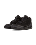 Jordan 3 Retro Black Cat (2025) på hvit bakgrunn